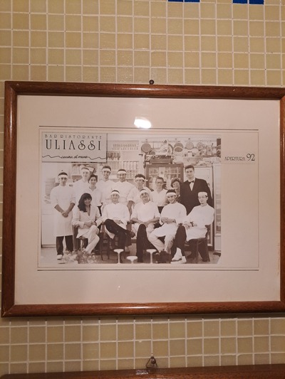 Foto della gang Uliassi nell’anno dell’apertura del ristorante, il 1992.