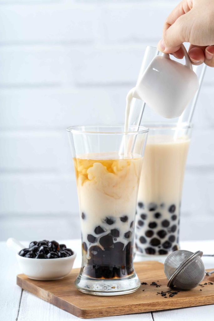 bicchiere di bubble tea