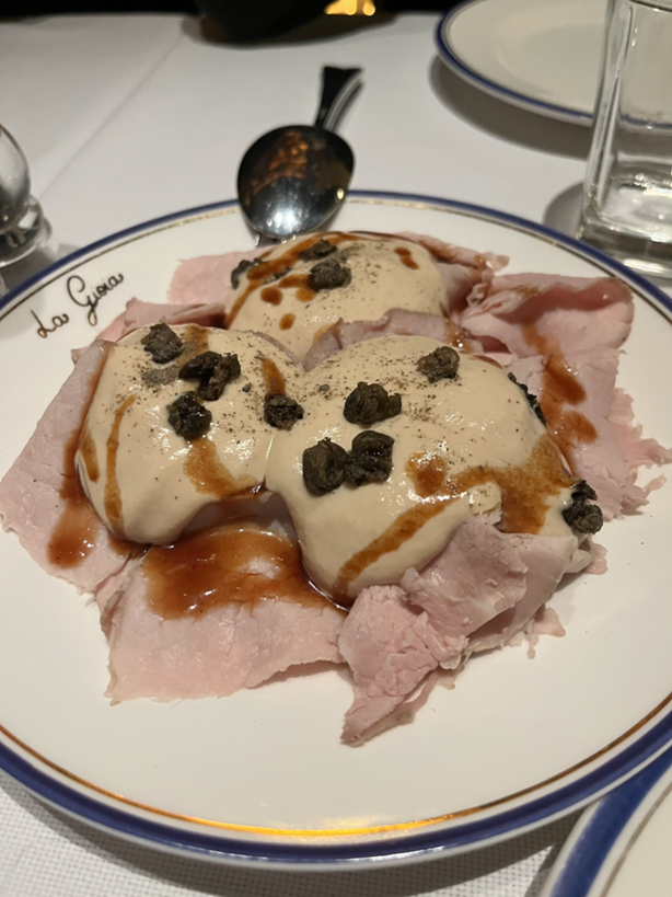 Vitello Tonnato del ristorante La Gioia